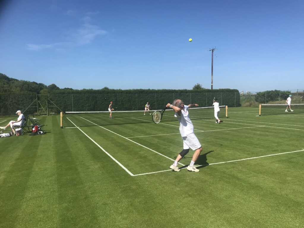 Worn-down Tennis Court