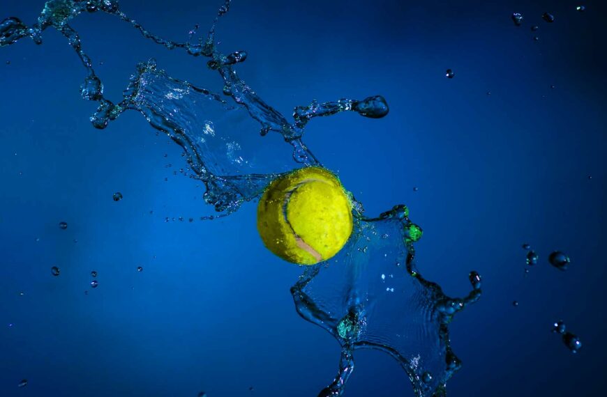 Ball Bounce on a Grass Tennis Court