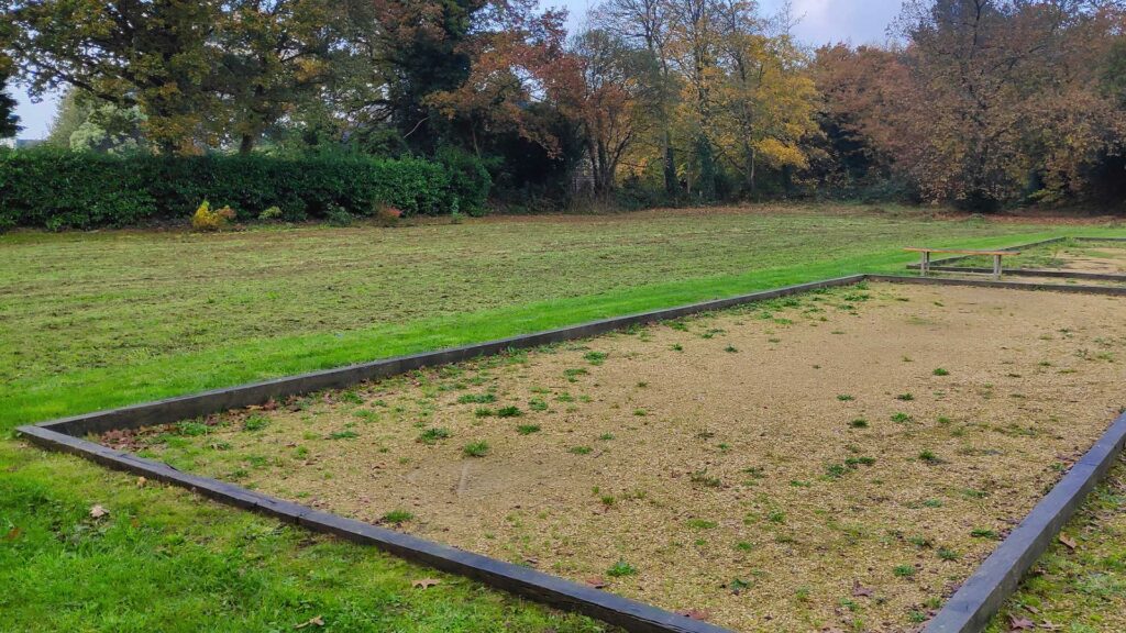 Foundations of a grass court