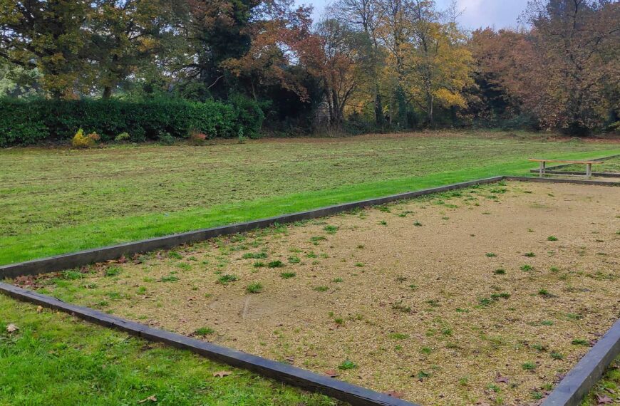 Foundations of a grass court